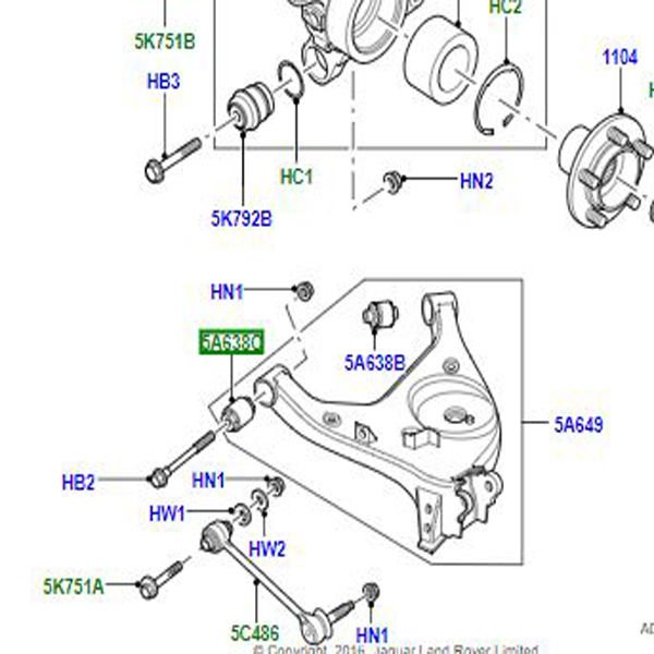 Arka Alt Tabla Ön Burcu-Rgx000060 B-/Range Rover New 2