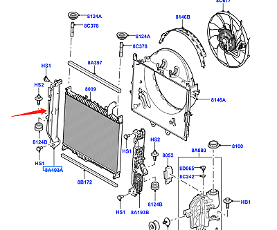 Radyatör Bağlantı Braketi Sağ-Lr016182 R-/Range Rover Sport-Discovery 4