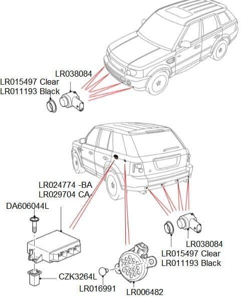 Park Sensör Beyni-Lr024774-Lr012681-Lr021807-/Range Rover Sport