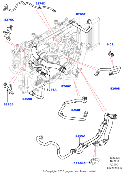 Lr095814-Lr108580-2.0 Dizel/Range Rover Sport