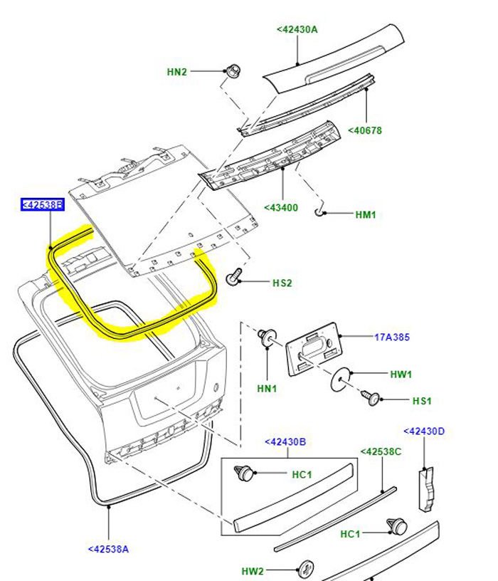 Bagaj Fitili-Lr016985-Cke500022-/Range Rover Sport