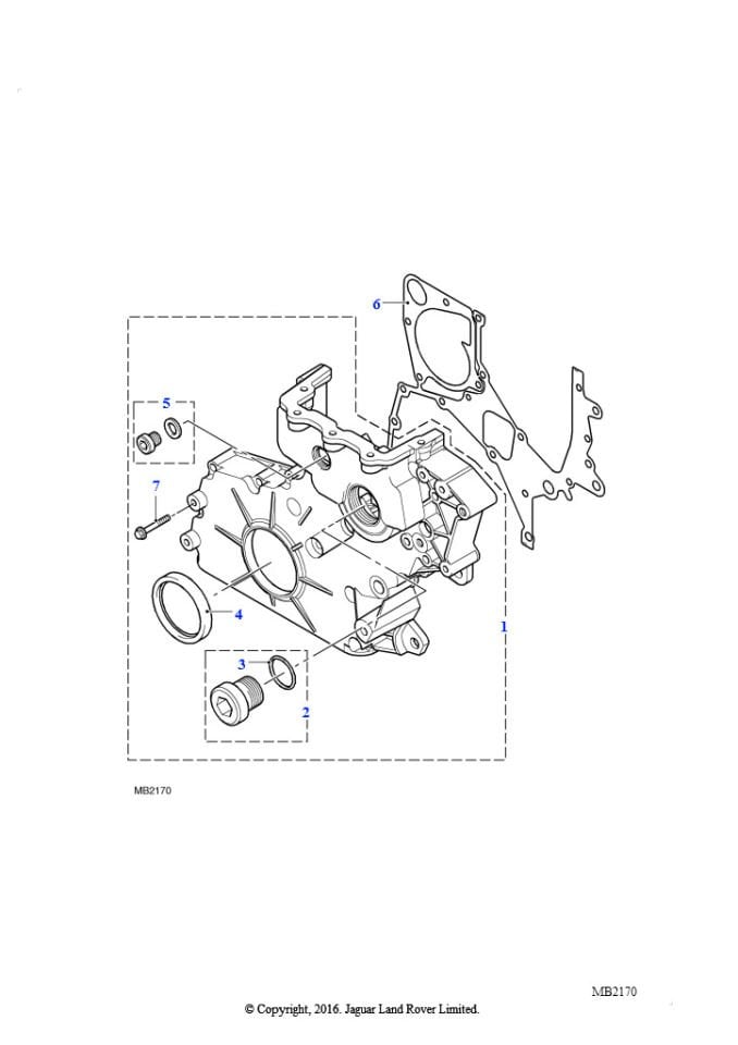 Ön Kapak Contası-8510365 E-Lvp100610L-Ljı000010-Td4/Freelander 1
