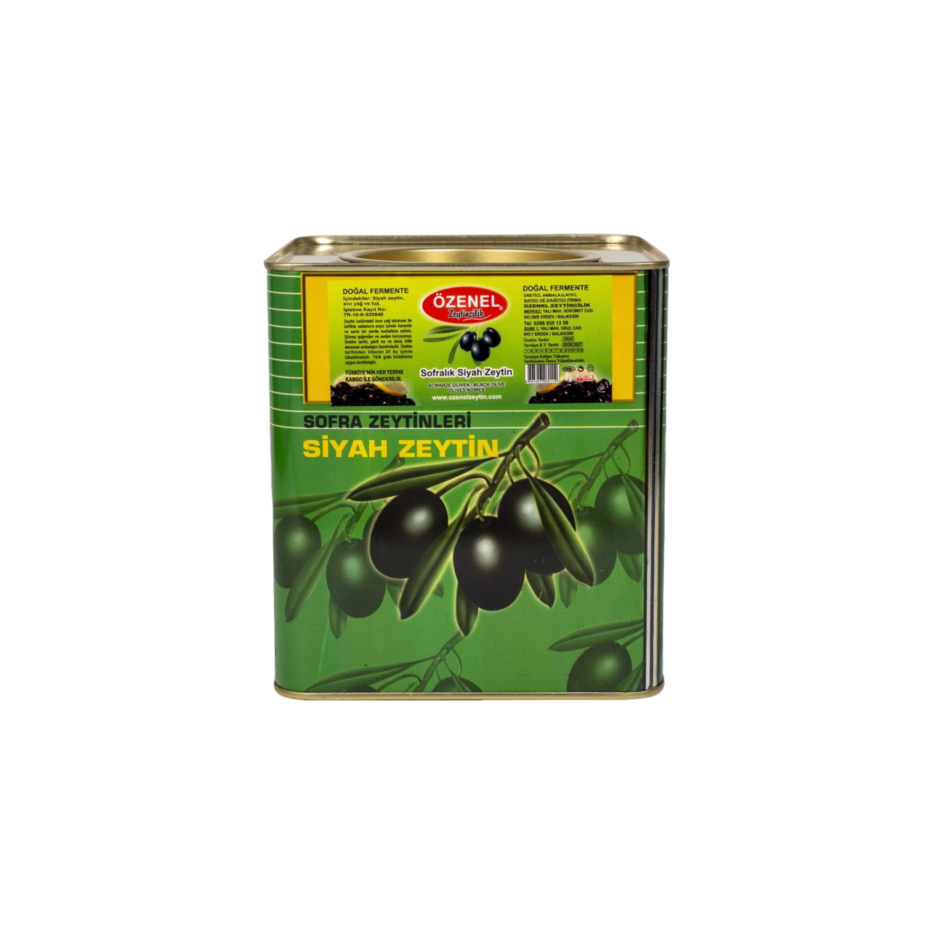 Sofralık Siyah Zeytin (Teneke)