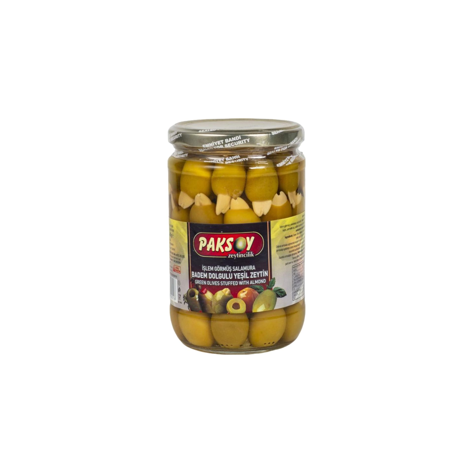 Badem Dolgulu Yeşil Zeytin