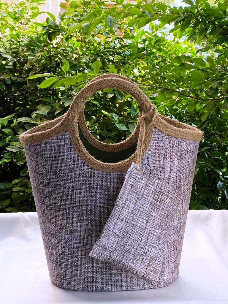 STRAW BEACH BAG