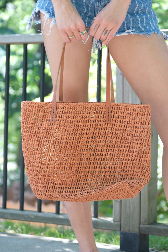 RAFFIA MESH BAGS