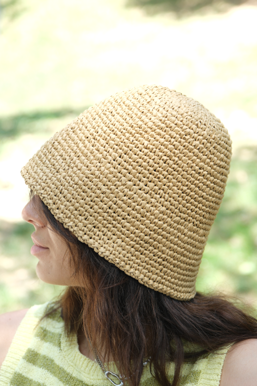 BEIGE RAFFIA SPECIAL SUMMER HAT