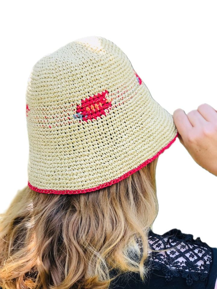 SUN LOVE RAFFİA BUCKET HATS