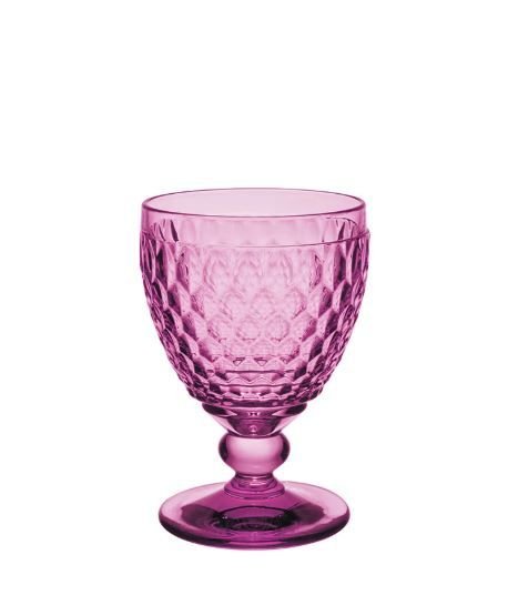 Boston Colour Fuşya Kristal Su Kadehi