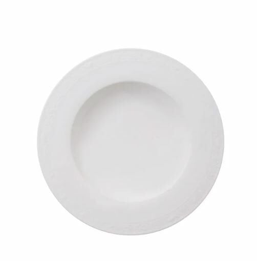 White Pearl Beyaz Çukur Tabak 24 cm