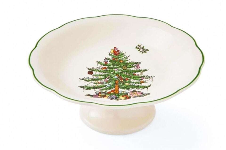 CHRİSTMAS TREE FOOTED CAND DISH