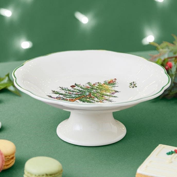 CHRİSTMAS TREE FOOTED CAND DISH