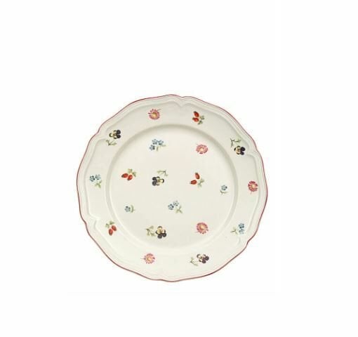 Petite Fleur Çiçek Desenli Pasta Tabağı 21 cm