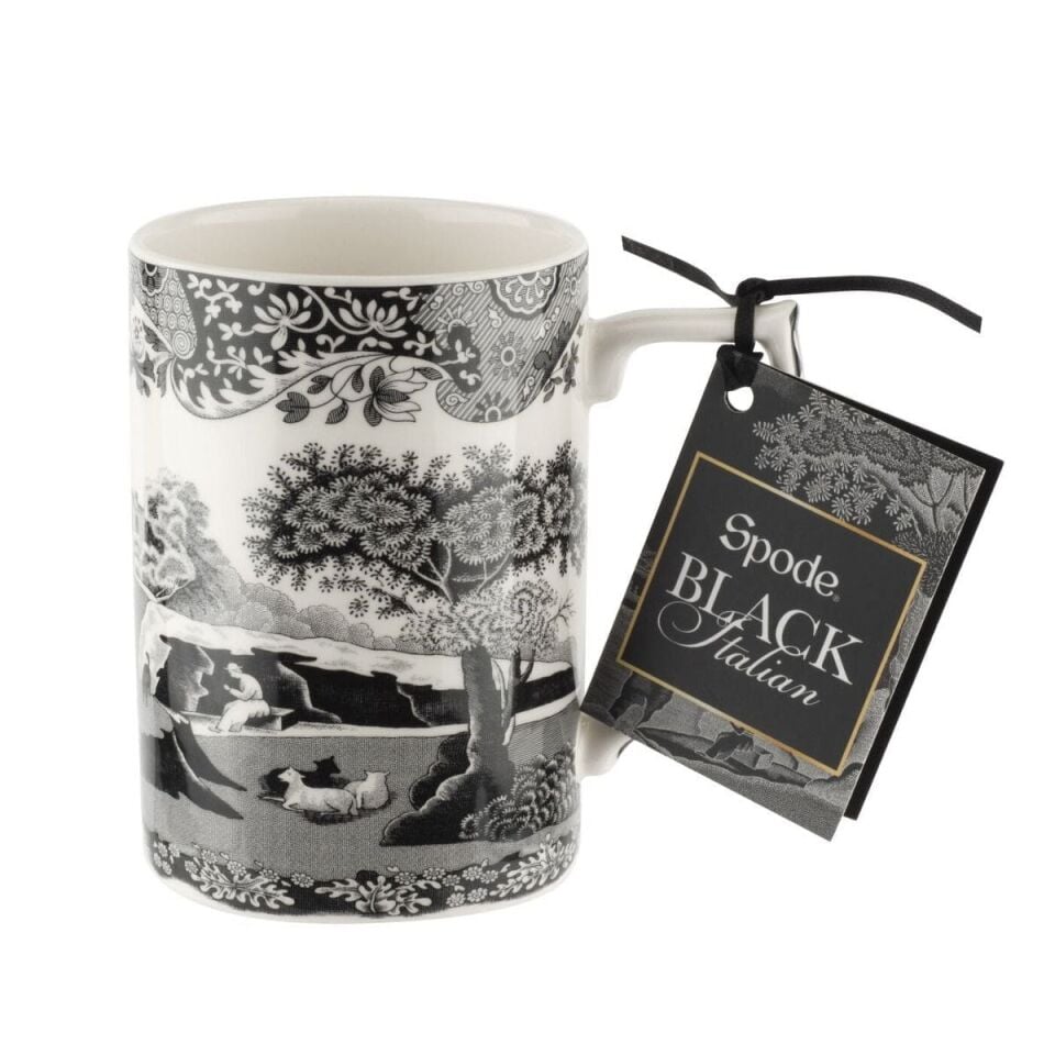RW.BKI4882 BLACK ITALIAN MUG
