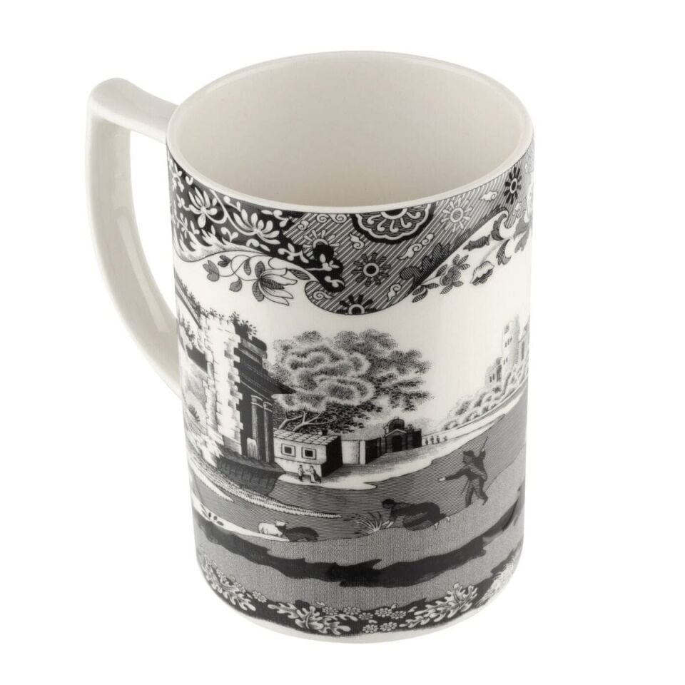 RW.BKI4882 BLACK ITALIAN MUG