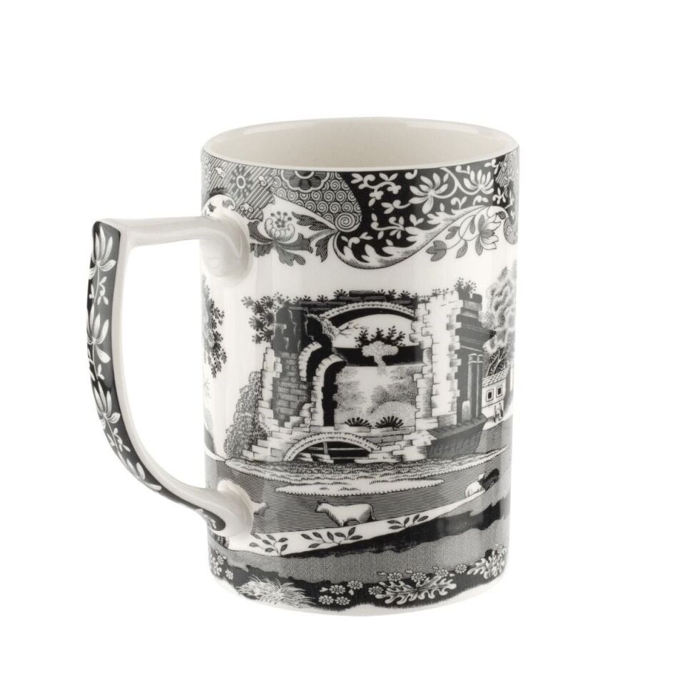 RW.BKI4882 BLACK ITALIAN MUG