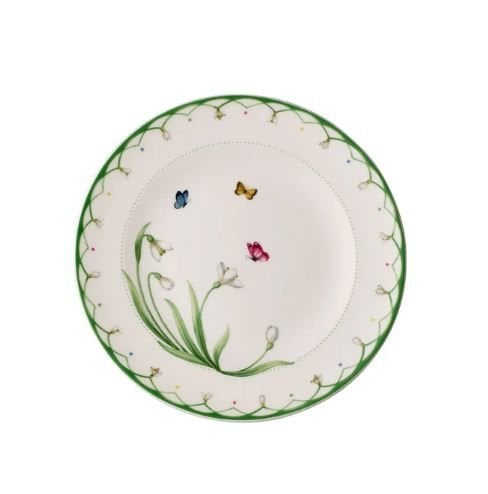 Colourful Spring Çiçek Desenli Pasta Tabağı 22 cm