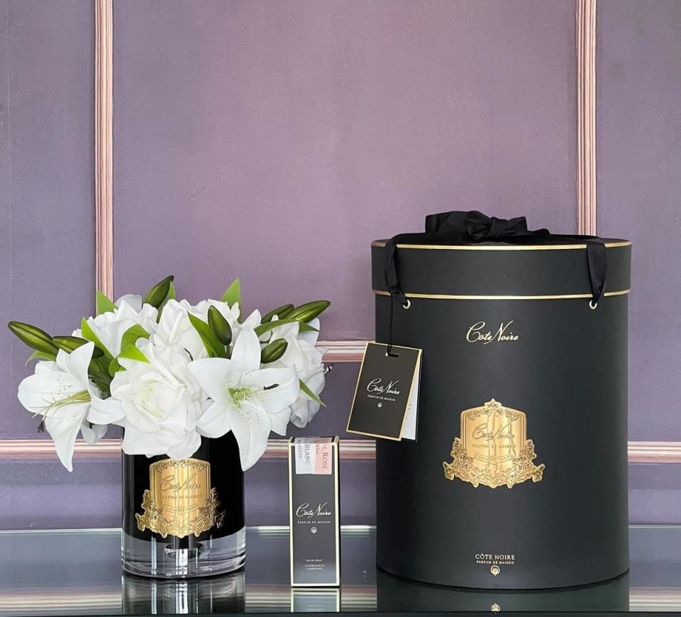Cote Noire - Luxury Lilyum & Gül Beyaz Gül