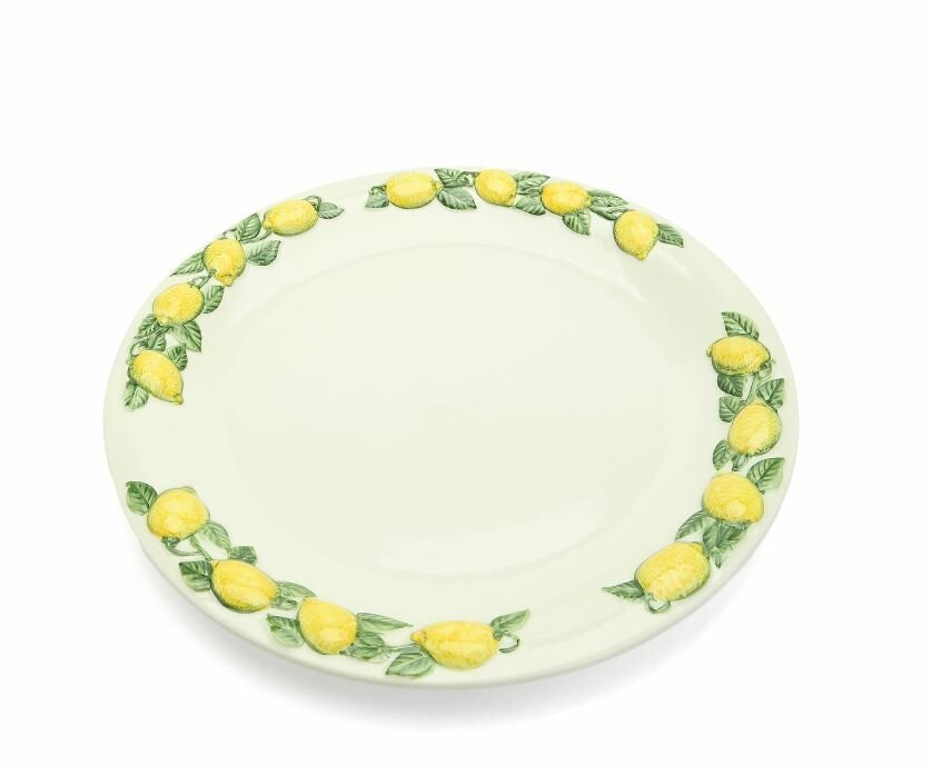 LİMON KABARTMALI SERVİS TABAĞI 28 CM