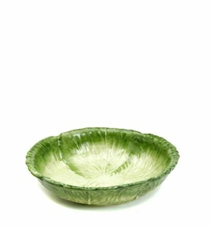 KASE YEŞİL YAPRAK DETAYLI 33 cm