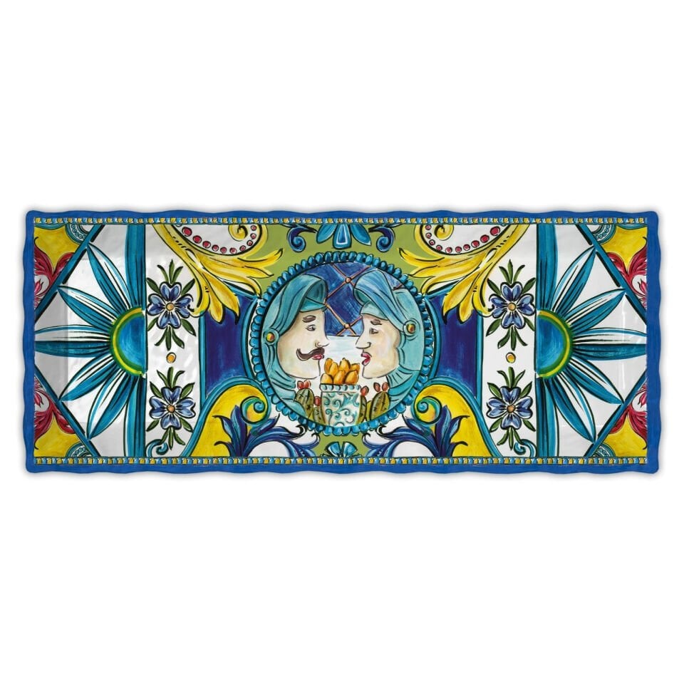 BACI MILANO SICILY TEPSİ 49X20 CM MAVİ