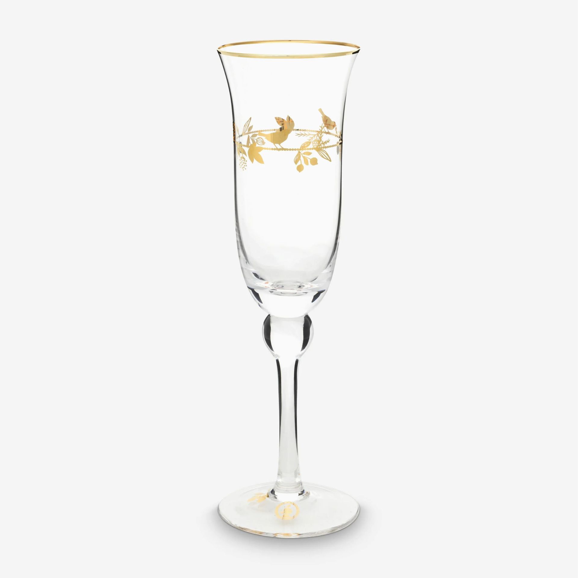 Şeffaf Cam Şampanya Kadehi 220 Ml Love Birds Collection by Pip Studio