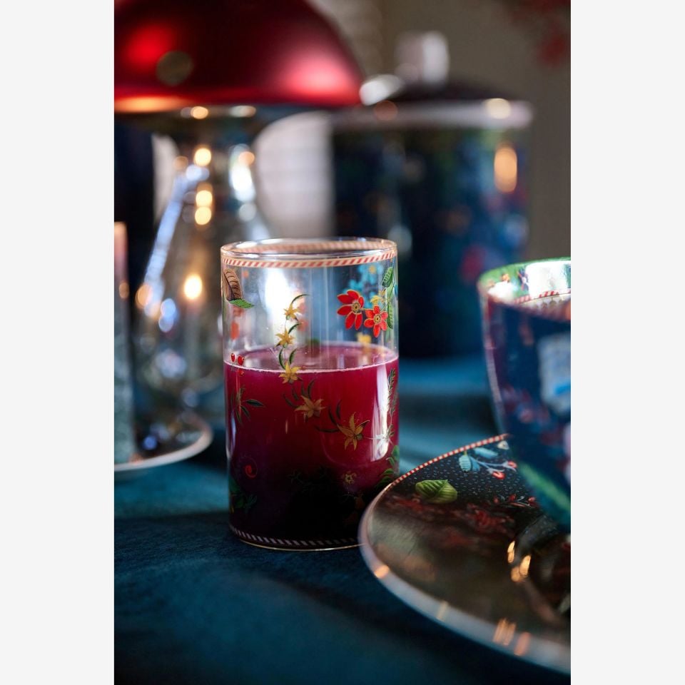 Şeffaf Cam Su Bardağı 360 Ml Berry Blues Collection by Pip Studio