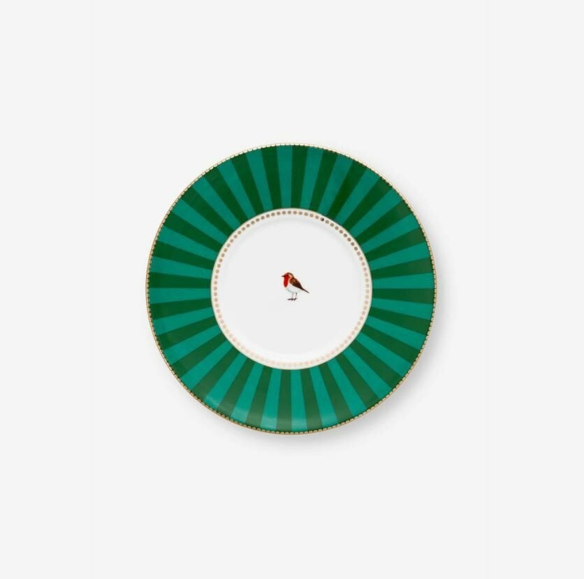 Yeşil Porselen Çay Fincanı 200 Ml Love Birds Collection by Pip Studio