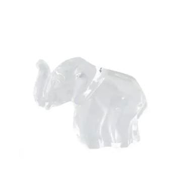 Crystal Elephant Şeffaf Fil Obje 5 Cm