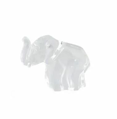 Crystal Elephant Şeffaf Fil Obje 10 Cm