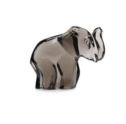 Crystal Elephnat 5 Cm Smoke