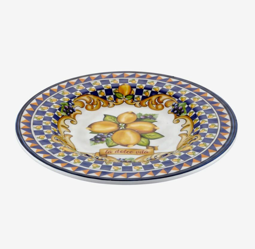 Mavi Melamin Kahvaltı Tabağı 21,5 Cm Capri Collection by Chiara Alessi