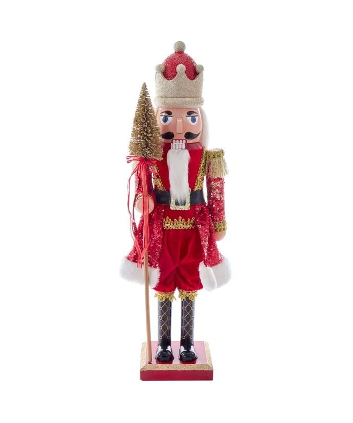 24''PLASTIC RED & GOLD KING NUTCRACK