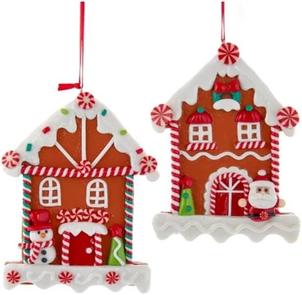 5''CLAYDOUGH GINGERBREAD HOUSE ORN 2
