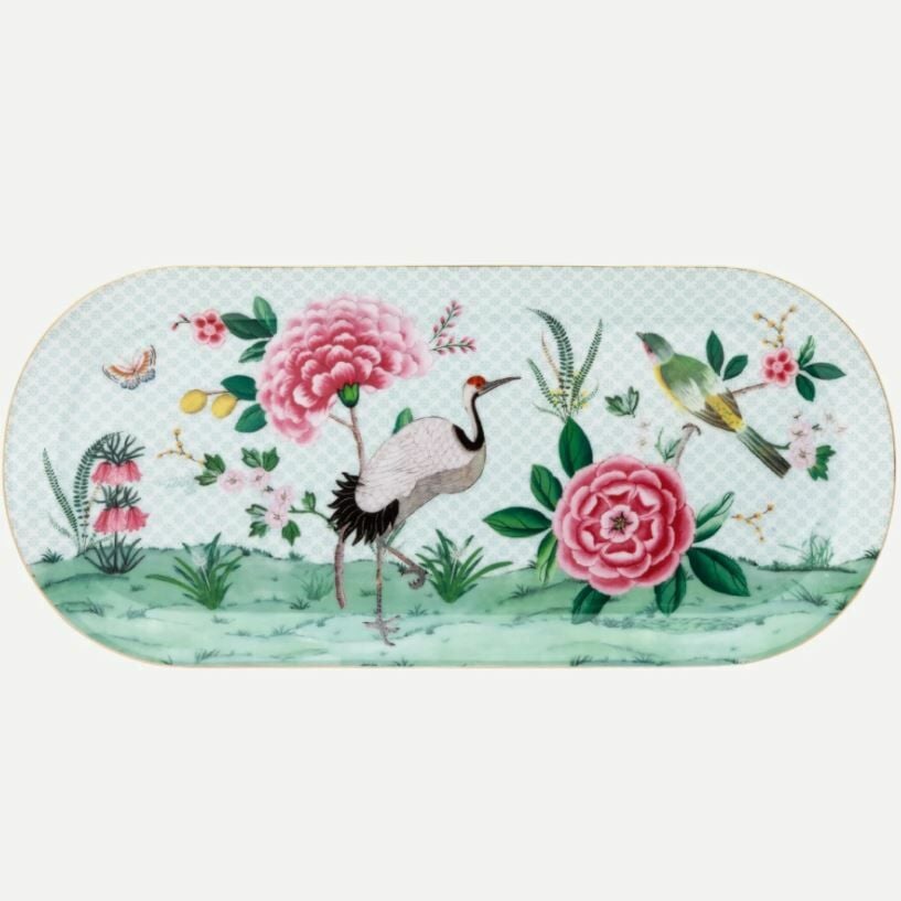 Beyaz Porselen Servis Tabağı 33,3 Cm Blushing Birds Collection by Pip Studio
