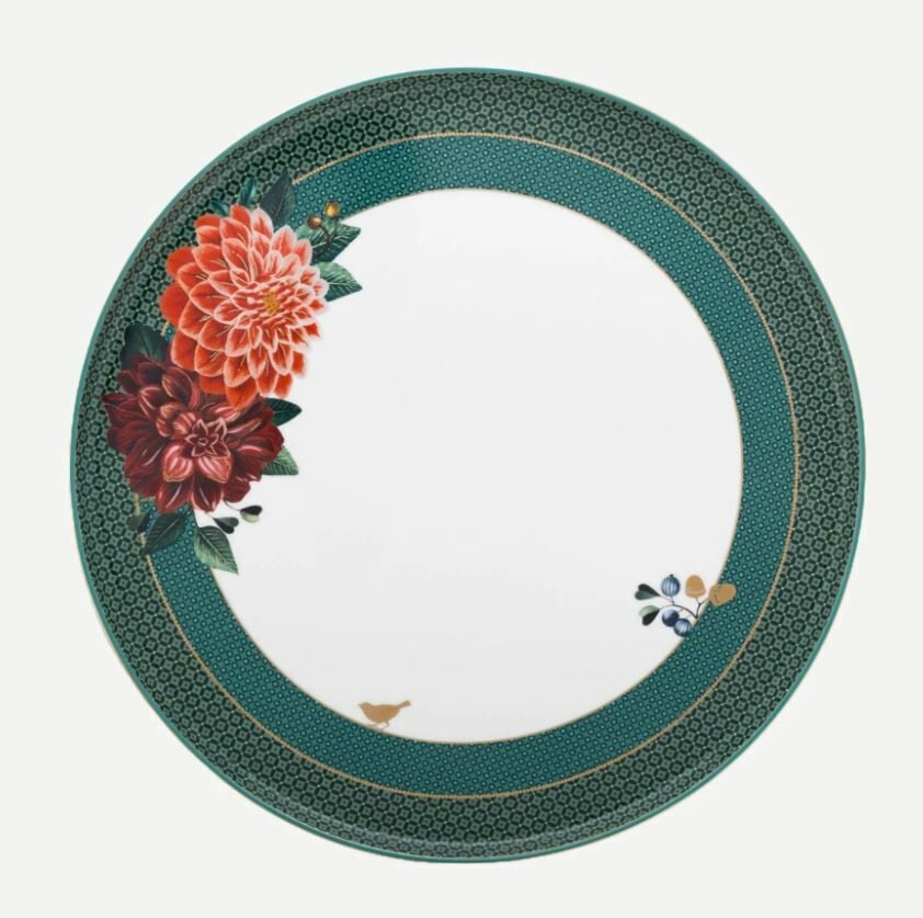 Yeşil Porselen Kek Standı 30,5 Cm Winter Wonderland Collection by Pip Studio