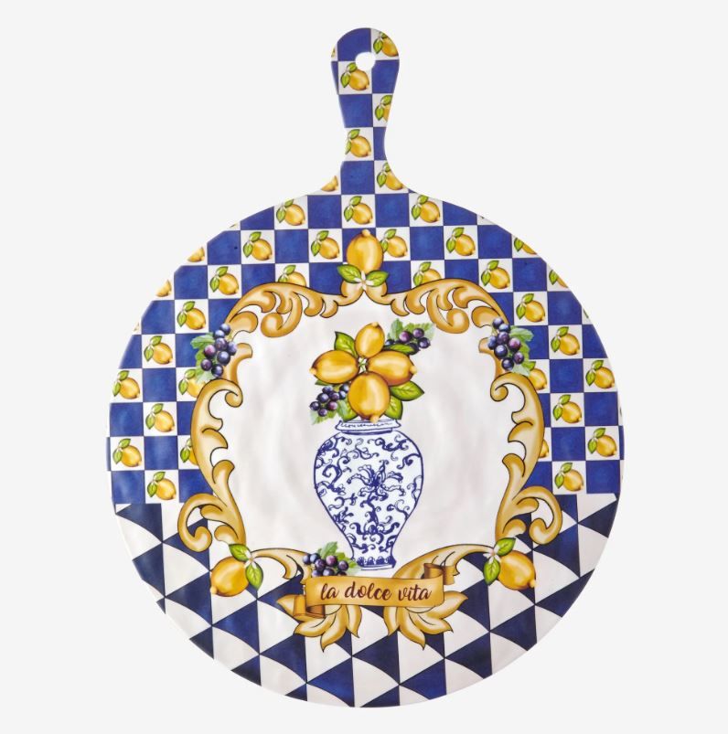 Mavi Melamin Sunum Tahtası 41 Cm Capri Collection by Chiara Alessi