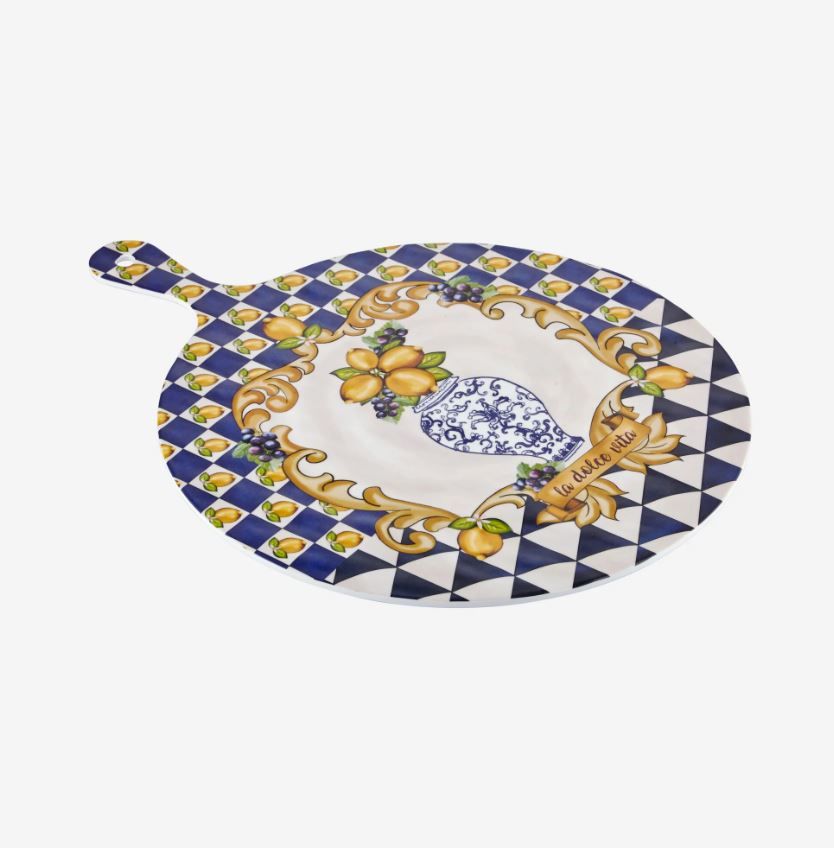 Mavi Melamin Sunum Tahtası 41 Cm Capri Collection by Chiara Alessi