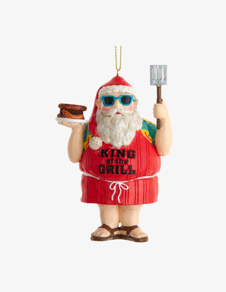 4''RESIN ''KING OF THE GRILL'' ORN.