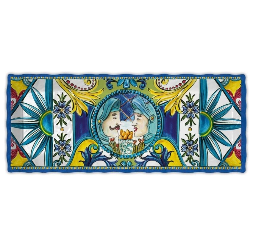 BACI MILANO SICILY TEPSİ 49X20 CM MAVİ