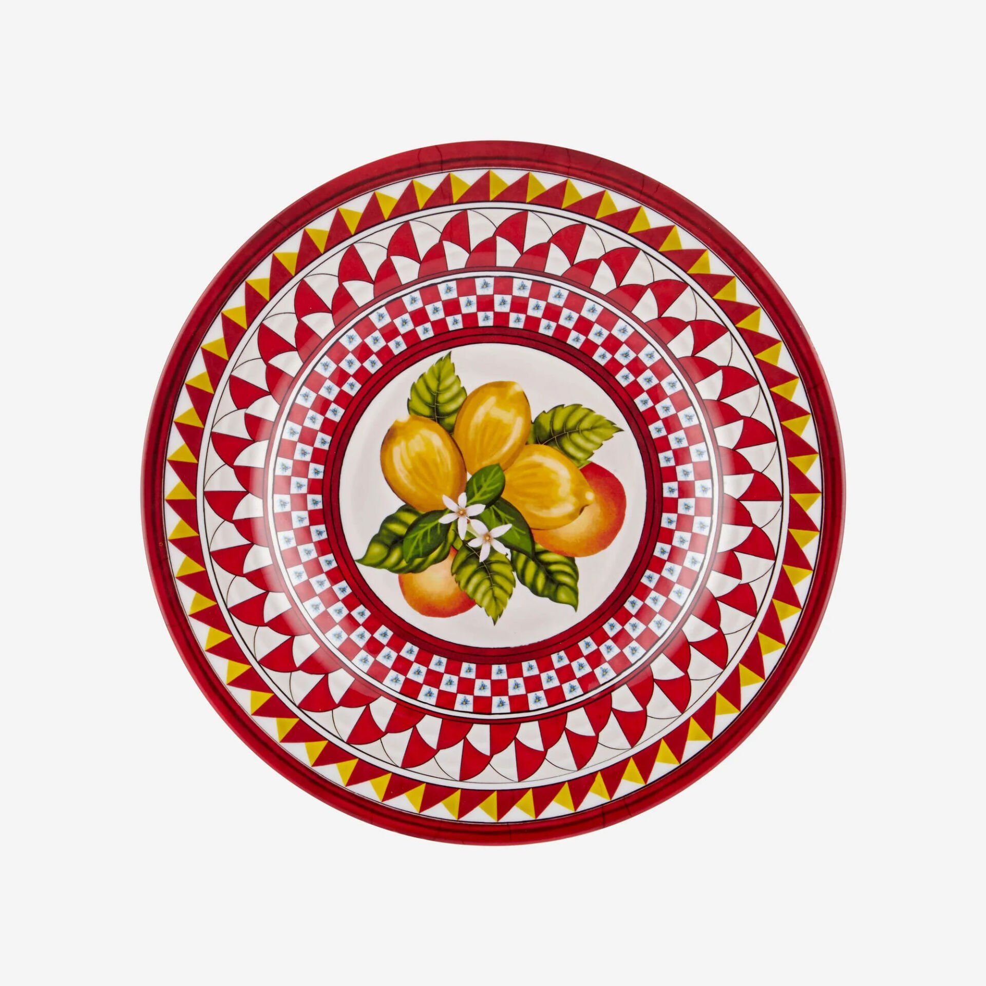 Portofino Collection by Chiara Alessi Kırmızı Melamin Kahvaltı Tabağı 21,5 Cm