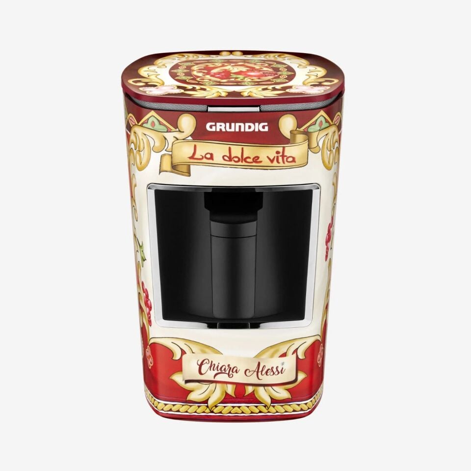 La Dolce Vita Collection by Chiara Alessi Kırmızı Türk Kahvesi Makinesi Grundig