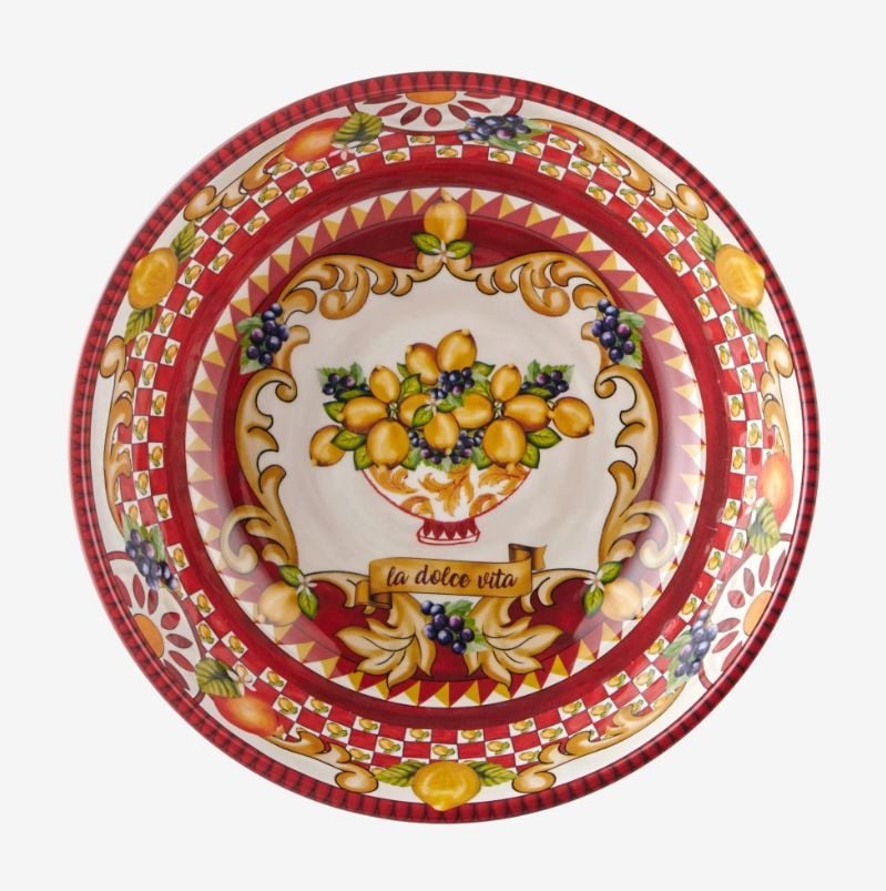 Kırmızı Melamin Kase 20 Cm Capri Collection by Chiara Alessi