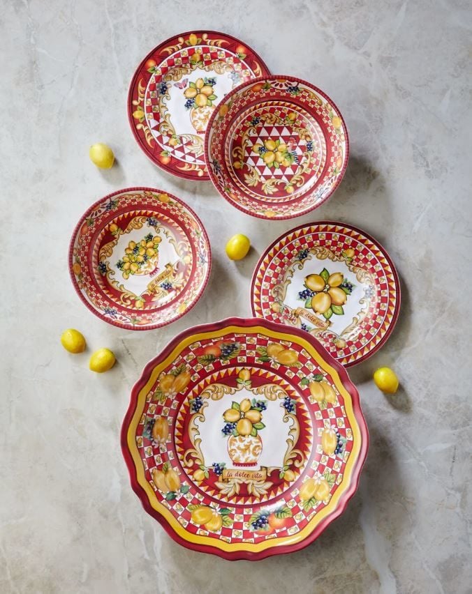 Kırmızı Melamin Kase 20 Cm Capri Collection by Chiara Alessi