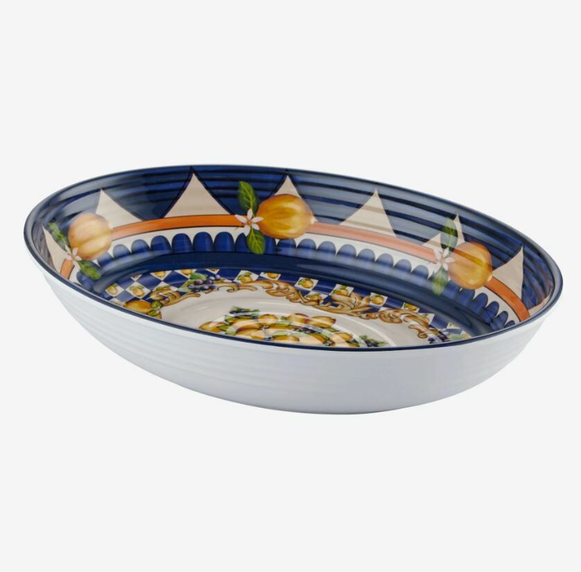 Mavi Melamin Servis Kasesi 33 Cm Capri Collection by Chiara Alessi