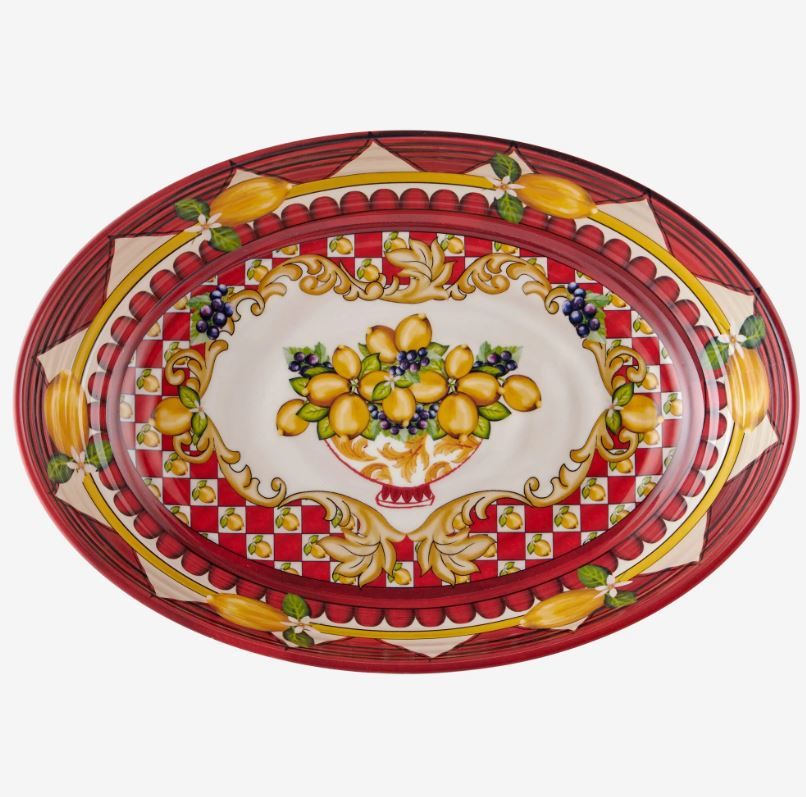 Kırmızı Melamin Servis Kasesi 33 Cm Capri Collection by Chiara Alessi