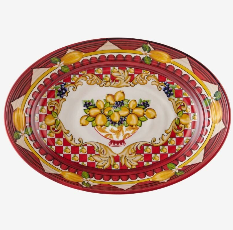 Kırmızı Melamin Servis Kasesi 33 Cm Capri Collection by Chiara Alessi
