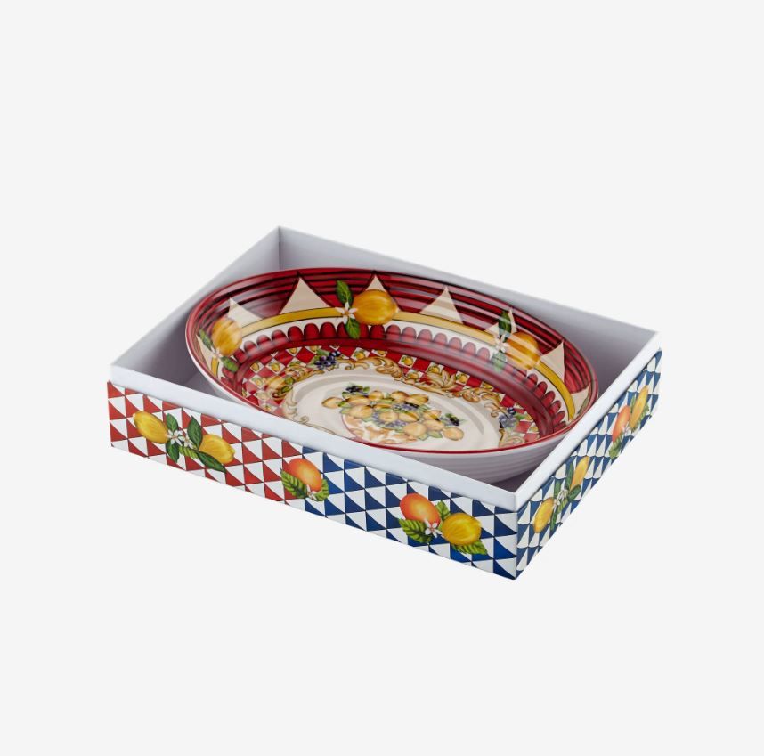 Kırmızı Melamin Servis Kasesi 33 Cm Capri Collection by Chiara Alessi