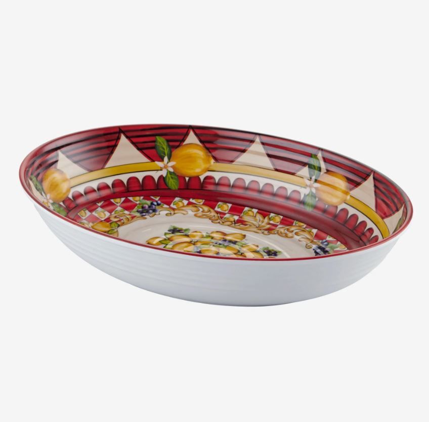 Kırmızı Melamin Servis Kasesi 33 Cm Capri Collection by Chiara Alessi