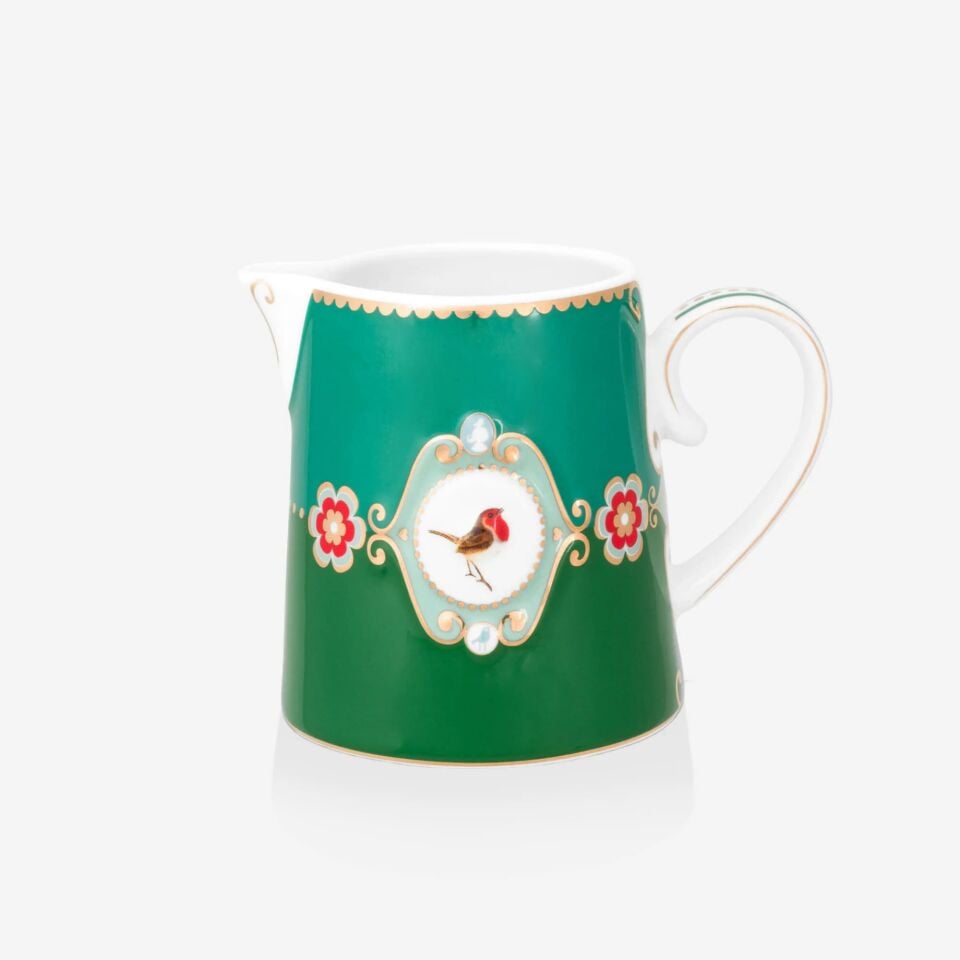 Pip Studio Love Birds Collection Yeşil Porselen Sütlük 270 Ml
